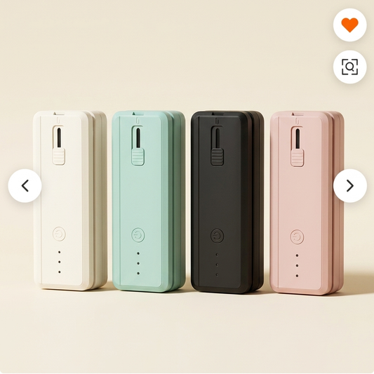 The Seal'd Press in all four colors — Cream White, Retro Mint, Jet Black, and Blush Pink